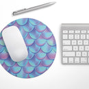 Holographic Mermaid Scales// WaterProof Rubber Foam Backed Anti-Slip Mouse Pad for Home Work Office or Gaming Computer Desk