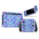 Holographic Mermaid Scales // Skin Decal Wrap Kit for Nintendo Switch Console & Dock, Joy-Cons, Pro Controller, Lite, 3DS XL, 2DS XL, DSi, or Wii - Vinyl Skin Wrap for Nintendo Switch 2, OLED, Lite, Pro Controller, Wii & Classic Handhelds