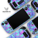 Holographic Mermaid Scales // Full Body Skin Decal Wrap Kit for the Steam Deck handheld gaming computer