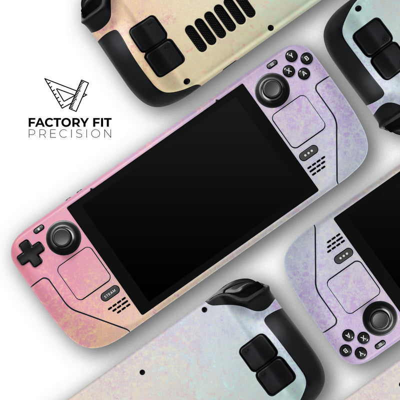 Holographic Pastel V1 // Full Body Skin Decal Wrap Kit for the Steam Deck handheld gaming computer