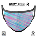 Holographic Swerve V1 - Made in USA Mouth Cover Unisex Anti-Dust Cotton Blend Reusable & Washable Face Mask with Adjustable Sizing for Adult or Child