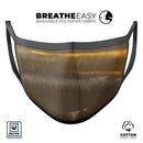 Horizontal Gold Landscape - Made in USA Mouth Cover Unisex Anti-Dust Cotton Blend Reusable & Washable Face Mask with Adjustable Sizing for Adult or Child