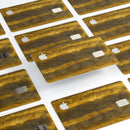Horizontal Golden Caverns - Premium Protective Decal Skin-Kit for the Apple Credit Card