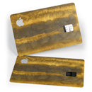 Horizontal Golden Caverns - Premium Protective Decal Skin-Kit for the Apple Credit Card
