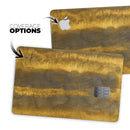 Horizontal Golden Caverns - Premium Protective Decal Skin-Kit for the Apple Credit Card