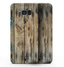 Horizontal Planks with Chipped Blue - Samsung Galaxy S8 Full-Body Skin Kit