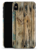 Horizontal Planks with Chipped Blue - iPhone X Clipit Case