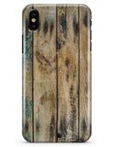 Horizontal Planks with Chipped Blue - iPhone X Clipit Case