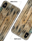 Horizontal Planks with Chipped Blue - iPhone X Clipit Case