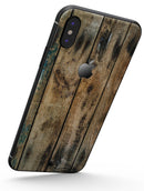 Horizontal Planks with Chipped Blue - iPhone X Skin-Kit