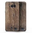 Horizontal Weathered Woodgrain - Samsung Galaxy S8 Full-Body Skin Kit