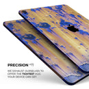 Hot Orange Metal with Royal Blue Rust - Full Body Skin Decal for the Apple iPad Pro 12.9", 11", 10.5", 9.7", Air or Mini (All Models Available)