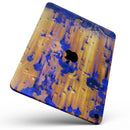 Hot Orange Metal with Royal Blue Rust - Full Body Skin Decal for the Apple iPad Pro 12.9", 11", 10.5", 9.7", Air or Mini (All Models Available)