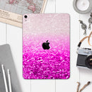 Hot Pink & Silver Glimmer Fade - Full Body Skin Decal for the Apple iPad Pro 12.9", 11", 10.5", 9.7", Air or Mini (All Models Available)