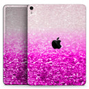 Hot Pink & Silver Glimmer Fade - Full Body Skin Decal for the Apple iPad Pro 12.9", 11", 10.5", 9.7", Air or Mini (All Models Available)