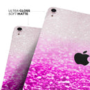 Hot Pink & Silver Glimmer Fade - Full Body Skin Decal for the Apple iPad Pro 12.9", 11", 10.5", 9.7", Air or Mini (All Models Available)