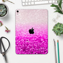 Hot Pink & Silver Glimmer Fade - Full Body Skin Decal for the Apple iPad Pro 12.9", 11", 10.5", 9.7", Air or Mini (All Models Available)
