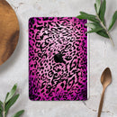 Hot Pink Cheetah Animal Print - Full Body Skin Decal for the Apple iPad Pro 12.9", 11", 10.5", 9.7", Air or Mini (All Models Available)