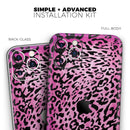 Hot Pink Cheetah Animal Print  - Protective Skin Wrap & Decal – Compatible with iPhone SE to iPhone 17 Pro Max (All Models)