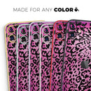 Hot Pink Cheetah Animal Print  - Protective Skin Wrap & Decal – Compatible with iPhone SE to iPhone 17 Pro Max (All Models)