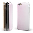 Hot Pink Fade to White  iPhone 6/6s or 6/6s Plus 2-Piece Hybrid INK-Fuzed Case