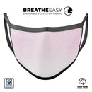 Hot Pink Fade to White  - Made in USA Mouth Cover Unisex Anti-Dust Cotton Blend Reusable & Washable Face Mask with Adjustable Sizing for Adult or Child