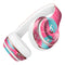 Hot Pink Letters With Teal Green Leaves Full-Body Skin Kit for the Beats by Dre Solo 3 Wireless Headphones