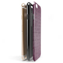Hot Pink Micro Hearts Over Burgundy Script iPhone 6/6s or 6/6s Plus 2-Piece Hybrid INK-Fuzed Case