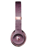 Hot Pink Micro Hearts Over Burgundy Script Full-Body Skin Kit for the Beats by Dre Solo 3 Wireless Headphones