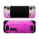 Hot Pink & Silver Glimmer Fade // Vinyl Skin Wrap for Steam Deck OLED & Steam Deck (LCD) — Soft Matte or Ultra Gloss
