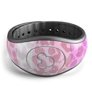 Hot Pink Striped Cheetah Print - Decal Skin Wrap Kit for the Disney Magic Band