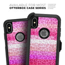 Hot Pink Striped Cheetah Print - Skin Kit for the iPhone OtterBox Cases