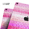 Hot Pink Striped Cheetah Print - Full Body Skin Decal for the Apple iPad Pro 12.9", 11", 10.5", 9.7", Air or Mini (All Models Available)