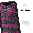 Hot Pink and Gray Digital Camouflage - Skin Kit for the iPhone OtterBox Cases