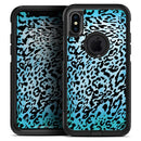 Hot Teal Cheetah Animal Print - Skin Kit for the iPhone OtterBox Cases