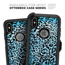 Hot Teal Cheetah Animal Print - Skin Kit for the iPhone OtterBox Cases