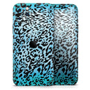 Hot Teal Cheetah Animal Print  - Protective Skin Wrap & Decal – Compatible with iPhone SE to iPhone 17 Pro Max (All Models)