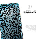Hot Teal Cheetah Animal Print  - Protective Skin Wrap & Decal – Compatible with iPhone SE to iPhone 17 Pro Max (All Models)