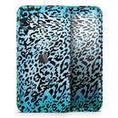 Hot Teal Cheetah Animal Print  - Protective Skin Wrap & Decal – Compatible with iPhone SE to iPhone 17 Pro Max (All Models)