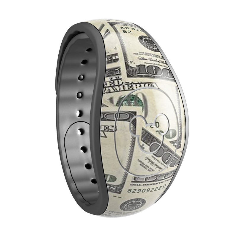 Hundred Dollar Bill - Decal Skin Wrap Kit for the Disney Magic Band