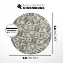 Hundred Dollar Bill// WaterProof Rubber Foam Backed Anti-Slip Mouse Pad for Home Work Office or Gaming Computer Desk