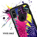 Hype Flourescent Summer Pineapple Pattern - Skin Kit for the iPhone OtterBox Cases