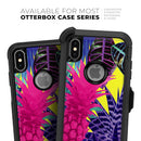 Hype Flourescent Summer Pineapple Pattern - Skin Kit for the iPhone OtterBox Cases
