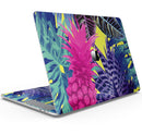Hype Flourescent Summer Pineapple Pattern - Skin Decal Wrap Kit Compatible with the Apple MacBook Pro, Pro with Touch Bar or Air (11", 12", 13", 15" & 16" - All Versions Available)