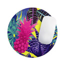 Hype Flourescent Summer Pineapple Pattern// WaterProof Rubber Foam Backed Anti-Slip Mouse Pad for Home Work Office or Gaming Computer Desk