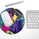 Hype Flourescent Summer Pineapple Pattern// WaterProof Rubber Foam Backed Anti-Slip Mouse Pad for Home Work Office or Gaming Computer Desk