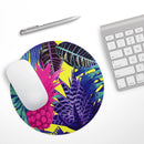 Hype Flourescent Summer Pineapple Pattern// WaterProof Rubber Foam Backed Anti-Slip Mouse Pad for Home Work Office or Gaming Computer Desk
