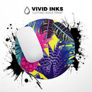 Hype Flourescent Summer Pineapple Pattern// WaterProof Rubber Foam Backed Anti-Slip Mouse Pad for Home Work Office or Gaming Computer Desk