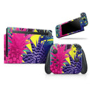 Hype Flourescent Summer Pineapple Pattern // Skin Decal Wrap Kit for Nintendo Switch Console & Dock, Joy-Cons, Pro Controller, Lite, 3DS XL, 2DS XL, DSi, or Wii - Vinyl Skin Wrap for Nintendo Switch 2, OLED, Lite, Pro Controller, Wii & Classic Handhelds
