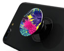 Hype Flourescent Summer Pineapple Pattern - Skin Kit for PopSockets and other Smartphone Extendable Grips & Stands
